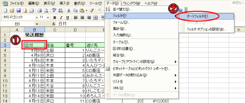 �G�N�Z���E�I�[�g�t�B���^�@�\�P